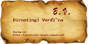 Birnstingl Veréna névjegykártya